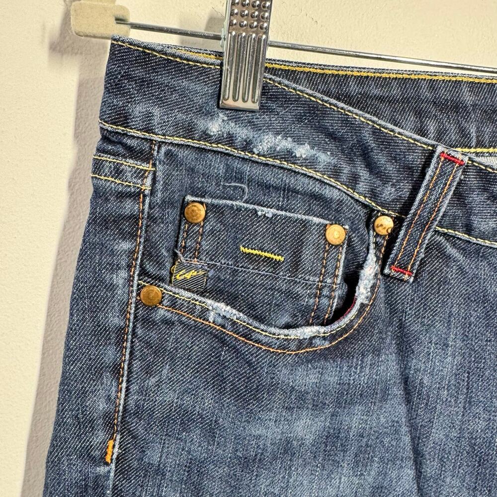 Lofli Vintage Bootcut Denim Jeans Women 30L Blue Y2K Western Cowgirl Cotton USA - Picture 7 of 11